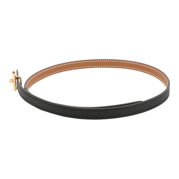 Hermès Mini H Kelly Belt with Turnlock Motif, Black and Gold, Swift, Epsom, B... - Picture 2 of 16